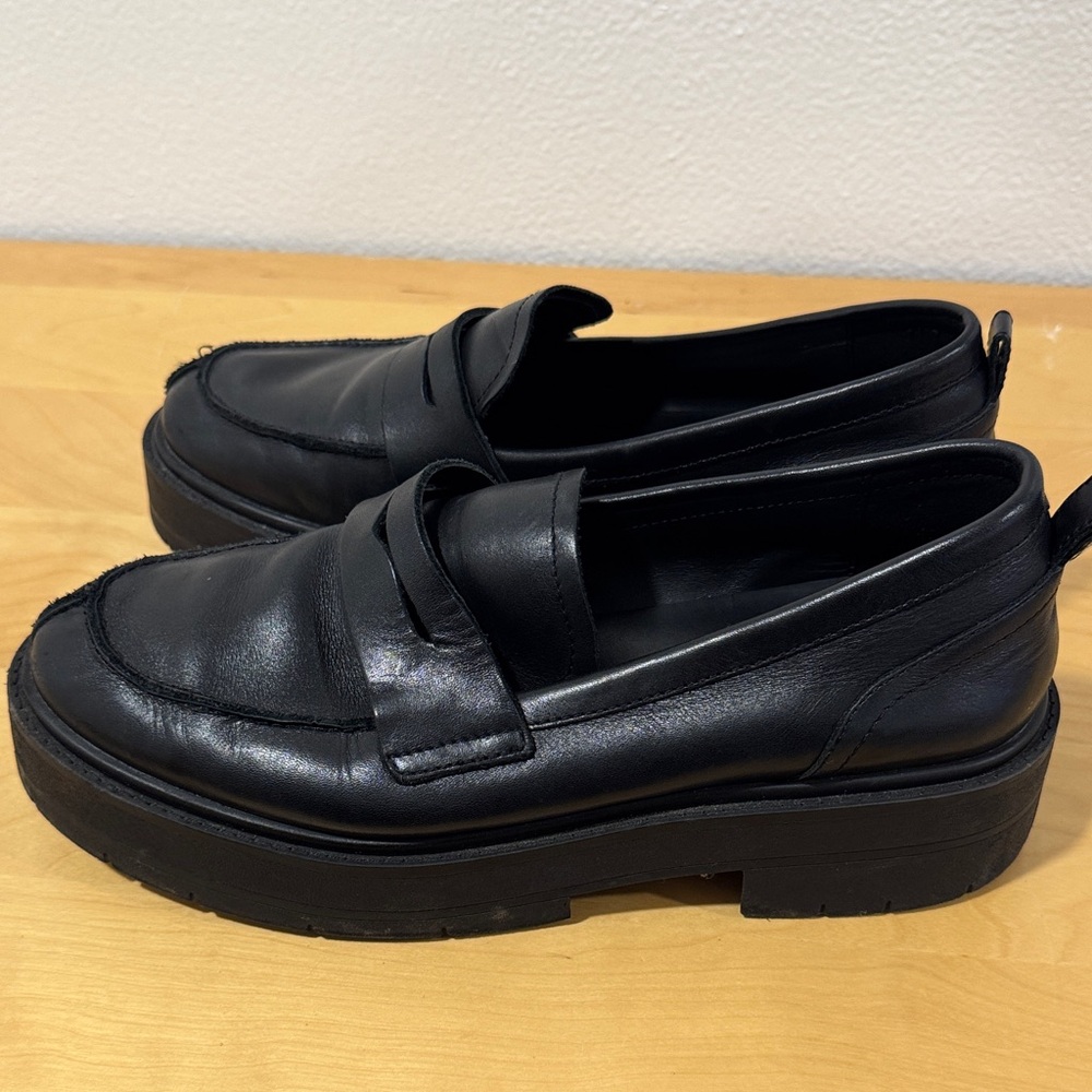 GEOX Black Leather Loafers Nordstrom Professional Work Shoes